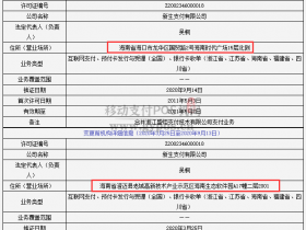 畅捷通,通联支付,瑞银信等12家支付机构变更牌照信息